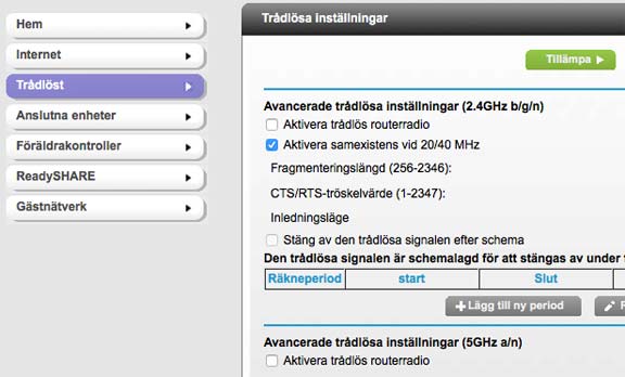 Netgear setup Trådlöst